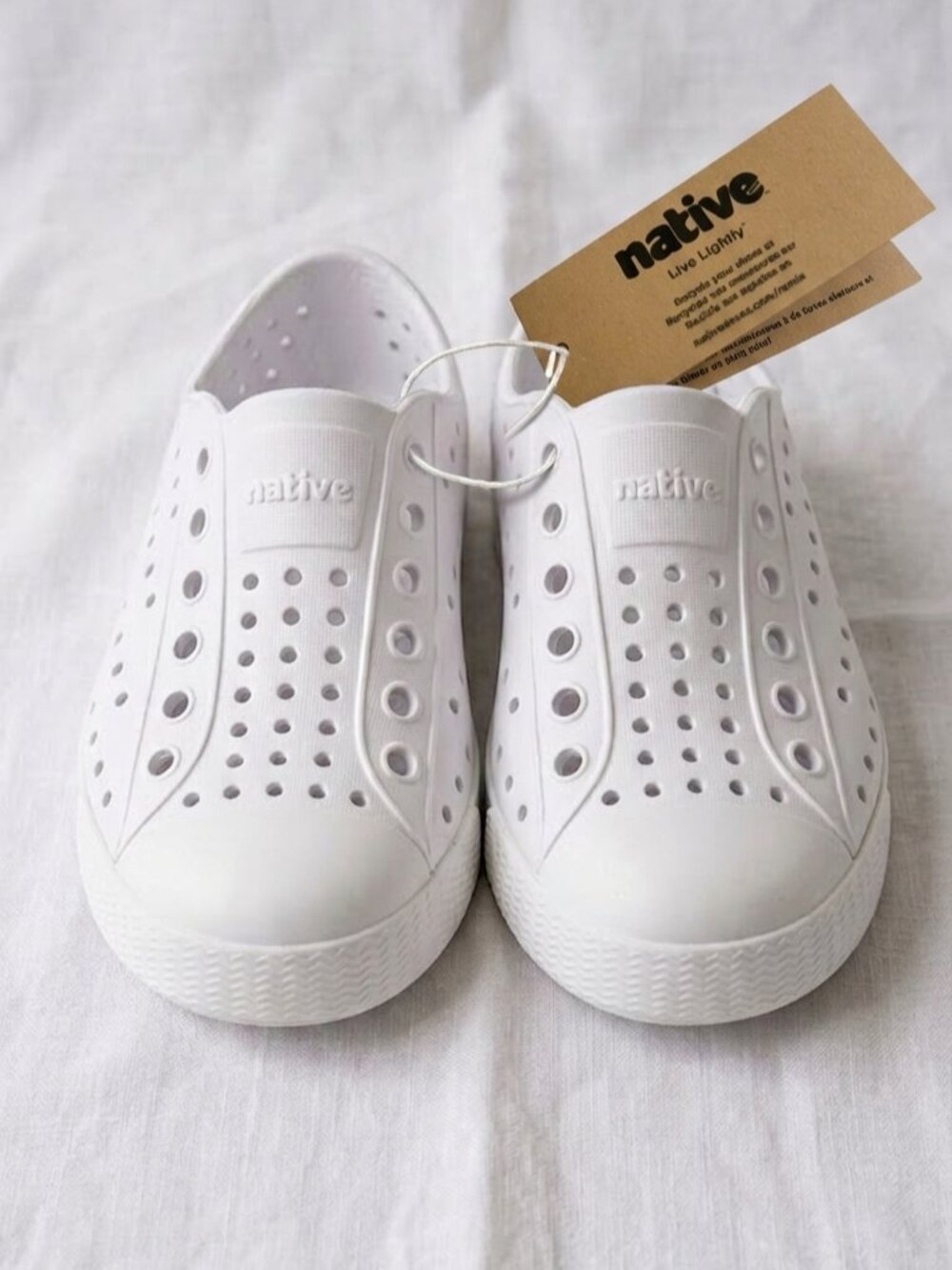 NWT Native Jefferson Shell White Sneaker Kids C8 Unisex